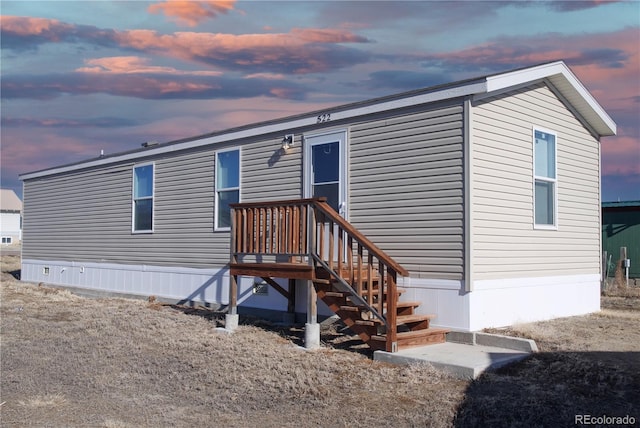 view of manufactured / mobile home