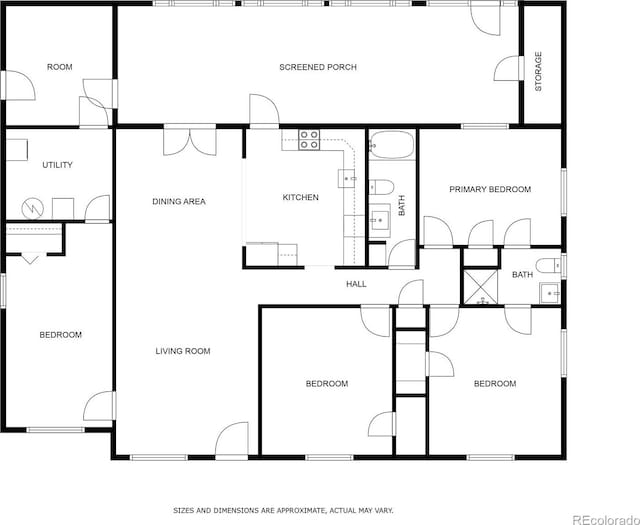 1151 Revere St, Aurora, CO 80011 - floor plan / room layout