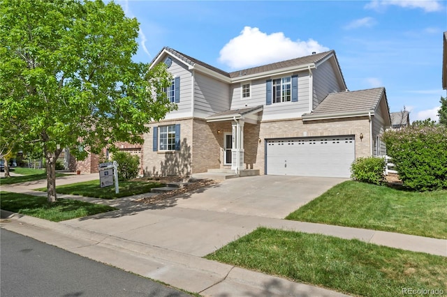 1160 S Fultondale Ct, Aurora, CO 80018 - traditional-style home featuring brick siding, concrete driveway, and an attached garage