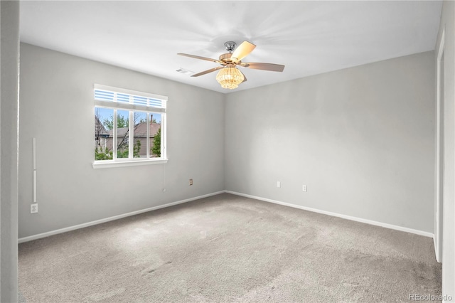 1160 S Fultondale Ct, Aurora, CO 80018 - unfurnished room with carpet, ceiling fan, and baseboards