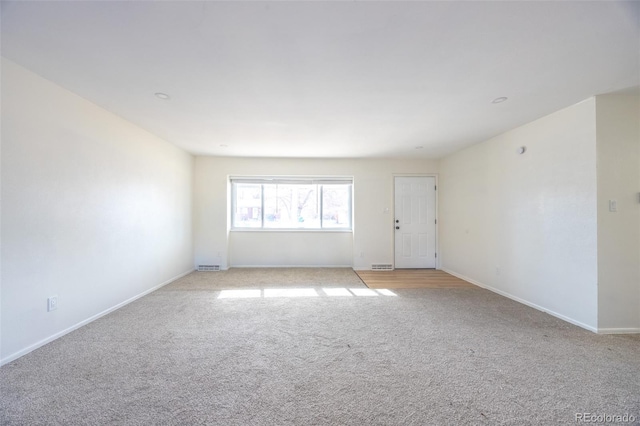 view of carpeted empty room