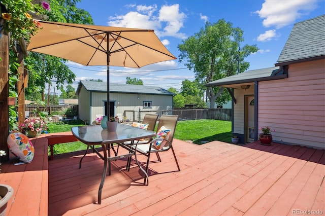 2311 W 46th Ave, Denver, CO 80211 - deck featuring outdoor dining space
