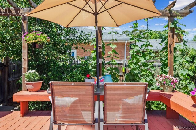 2311 W 46th Ave, Denver, CO 80211 - view of wooden terrace
