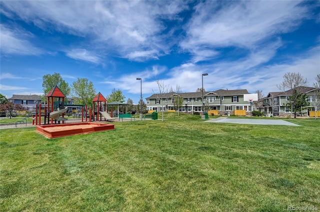 17442 Nature Walk Trl Unit 105, Parker, CO 80134 - community jungle gym featuring a yard and a residential view
