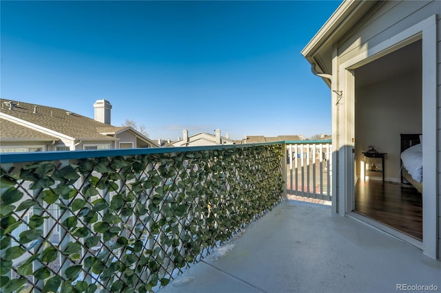 view of balcony