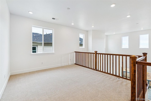 9322 Quaker St, Arvada, CO 80007 - unfurnished room featuring carpet floors, baseboards, visible vents, and recessed lighting