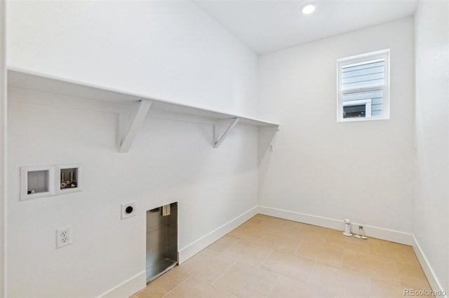 9322 Quaker St, Arvada, CO 80007 - clothes washing area with washer hookup, baseboards, laundry area, and hookup for an electric dryer