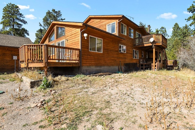 28730 Mountain View Rd, Conifer, CO 80433 - view of side of property with a deck
