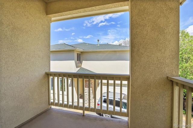 view of balcony