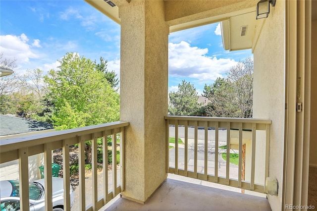 view of balcony