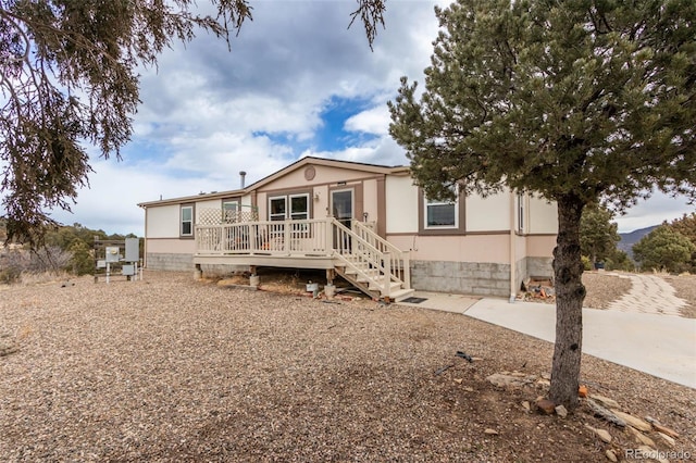 view of rear view of property