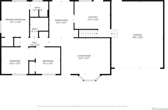 2698 S Niagara St, Denver, CO 80224 - view of property floor plan