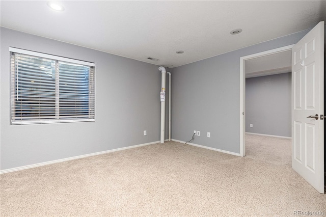 view of carpeted empty room