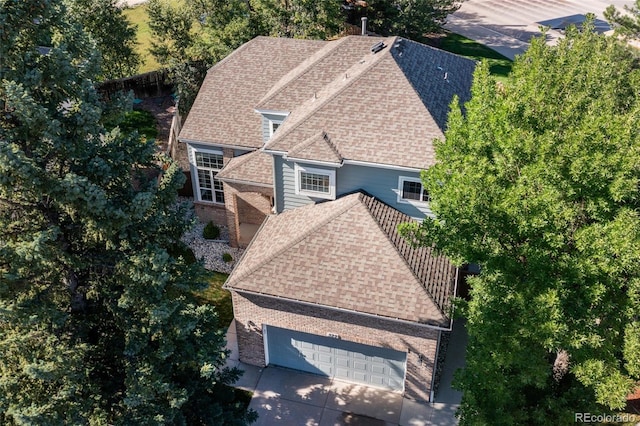 birds eye view of property