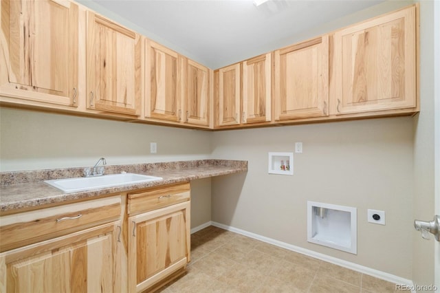 5894 Graphite St, Timnath, CO 80547 - laundry area with cabinet space, electric dryer hookup, and washer hookup