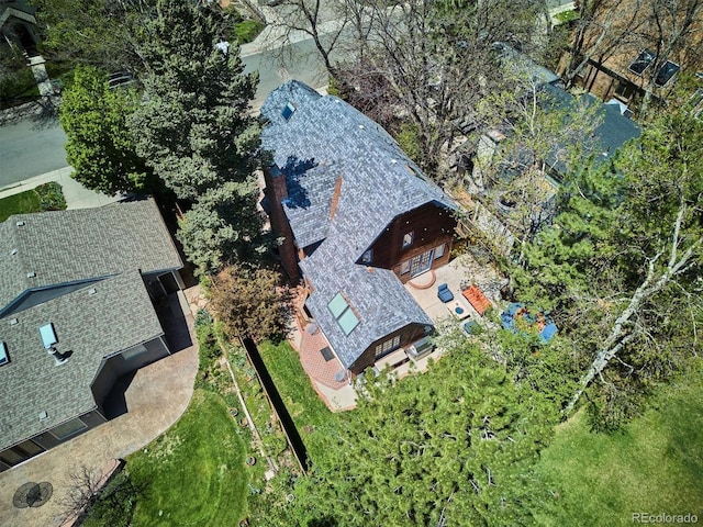 aerial overview of property's location