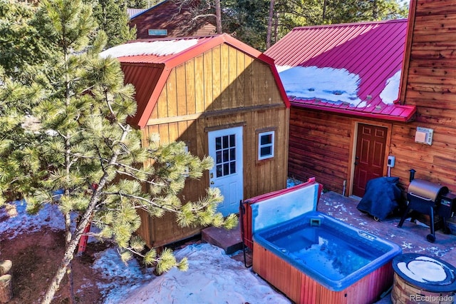 350 Panther Ct, Woodland Park, CO 80863 - view of outbuilding featuring a hot tub