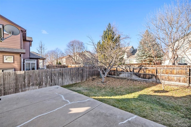 view of yard featuring a patio