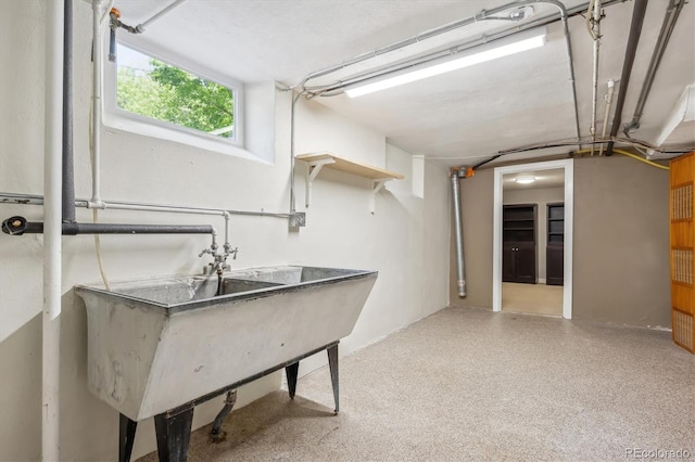 view of basement