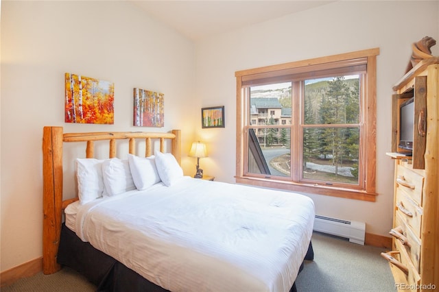 58 Hawk Cir Unit 2342, Dillon, CO 80435 - bedroom with carpet and a baseboard radiator