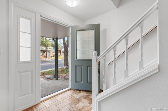 entrance foyer with stairway