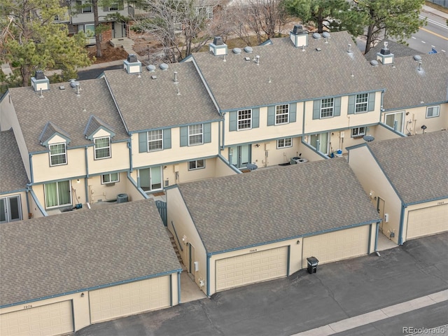 aerial view featuring a residential view