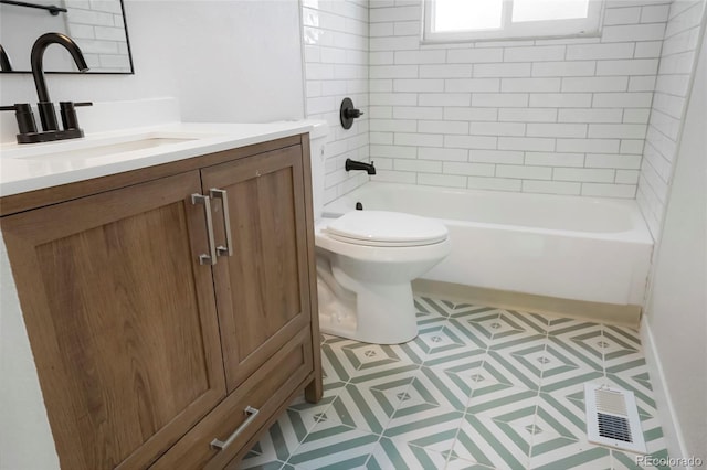14544 March Dr, Denver, CO 80239 - full bathroom featuring vanity and shower / washtub combination