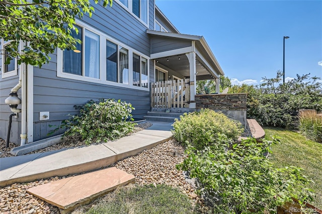 view of entrance to property