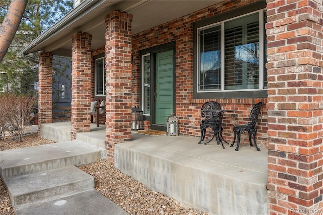 view of patio / terrace with a porch