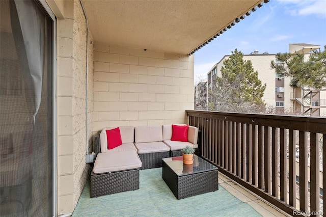 balcony with an outdoor living space