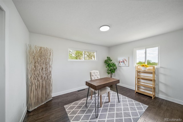 4640 W Ellsworth Ave, Denver, CO 80219 - office space featuring baseboards and dark wood finished floors