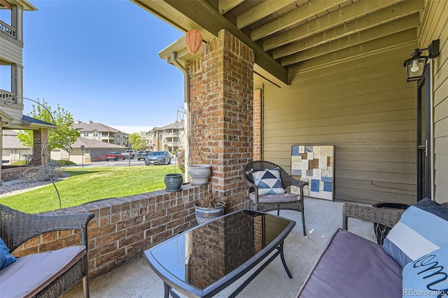 12818 Ironstone Way Unit 101, Parker, CO 80134 - view of patio with a residential view