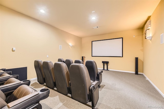 12818 Ironstone Way Unit 101, Parker, CO 80134 - carpeted home theater featuring baseboards and recessed lighting