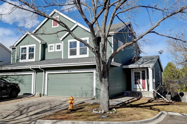 front facade featuring a garage