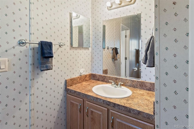 bathroom featuring vanity