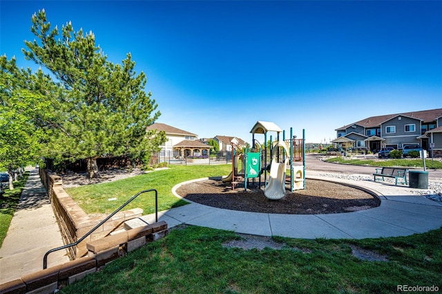 452 Black Feather Loop Unit 608, Castle Rock, CO 80104 - community playground with a yard and a residential view