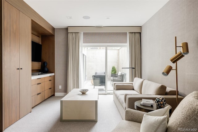 140 S Glencoe St, Denver, CO 80246 - living area featuring light carpet