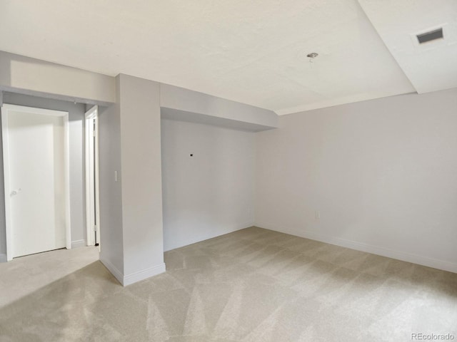 453 Arden Cir, Highlands Ranch, CO 80126 - below grade area featuring light carpet and baseboards