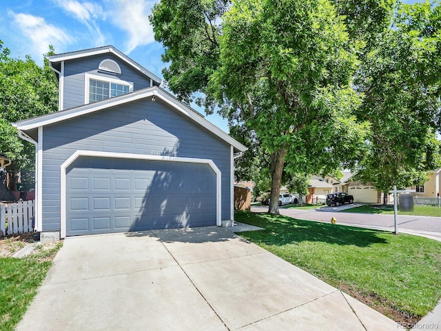 453 Arden Cir, Highlands Ranch, CO 80126 - view of front of home with concrete driveway