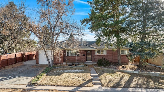 ranch-style house with a garage