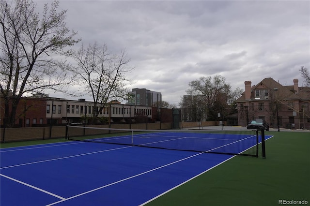 800 N Pearl St Unit 1207, Denver, CO 80203 - view of tennis court featuring community basketball court and fence