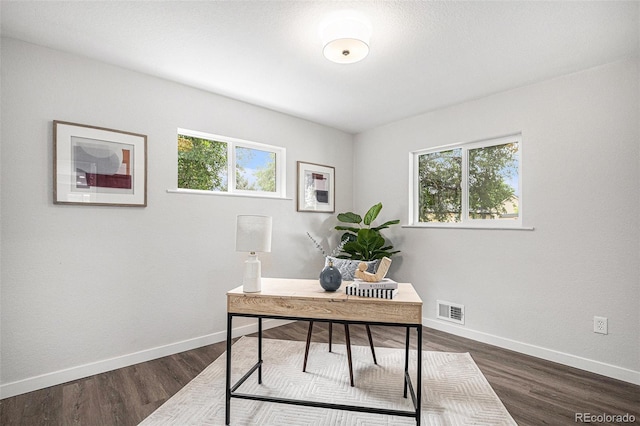 530 Everett St, Lakewood, CO 80226 - office space featuring healthy amount of natural light and dark wood finished floors