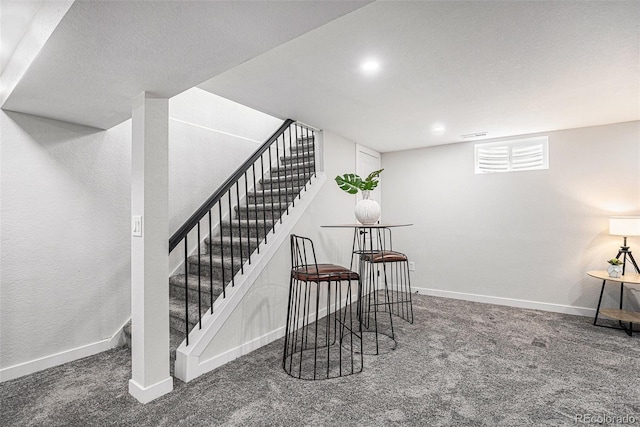 530 Everett St, Lakewood, CO 80226 - stairway featuring carpet and recessed lighting