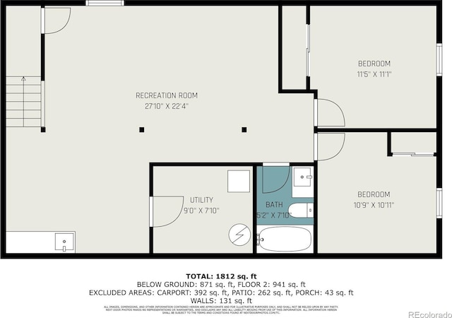 530 Everett St, Lakewood, CO 80226 - view of room layout