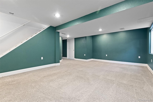 2640 Overlook Dr, Broomfield, CO 80020 - finished basement with light carpet and recessed lighting