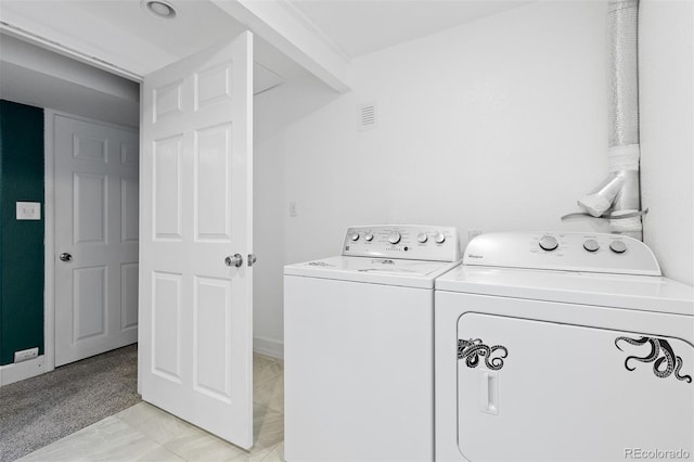 2640 Overlook Dr, Broomfield, CO 80020 - laundry area featuring separate washer and dryer and baseboards