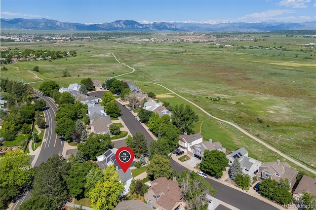 2640 Overlook Dr, Broomfield, CO 80020 - aerial perspective of suburban area featuring mountains