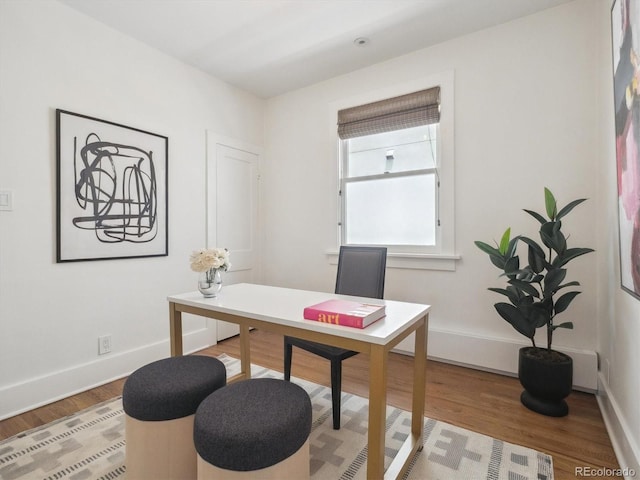 660 S Clarkson St, Denver, CO 80209 - office area featuring light wood-type flooring and baseboards