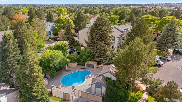 16001 E Alaska Pl Unit 12, Aurora, CO 80017 - bird's eye view of a pool
