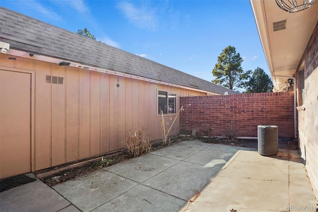 view of patio with fence